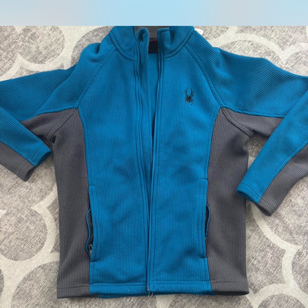 Spyder Blue and Black Fleece Jacket